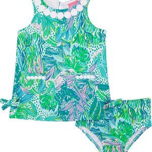 Lilly Pulitzer Baby Lilly Shift Knit Shift Dress & Bloomers